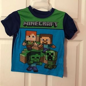 Minecraft Pajama Top Boys 4/5